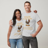 マサチューセッツ準州の狩猟鳥、野生の七面鳥 Tシャツ (ユニセックス)