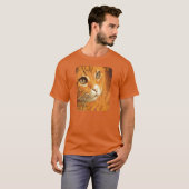 マサチューセッツ準州の猫 オレンジタビー猫 Tシャツ (正面フル)