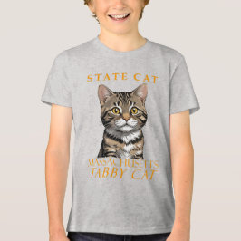 マサチューセッツ準州の猫 タビー猫 トライブレンドTシャツ