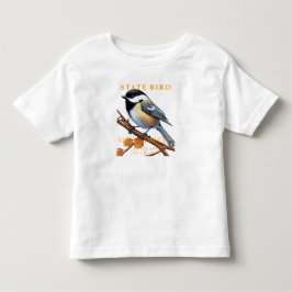 マサチューセッツ準州の鳥 チッカディー v2 トドラーTシャツ