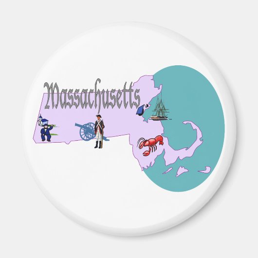 マサチューセッツ磁石 マグネット (正面)