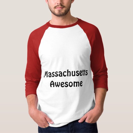 マサチューセッツ素晴らしい引用文の人のTシャツ Tシャツ (正面)