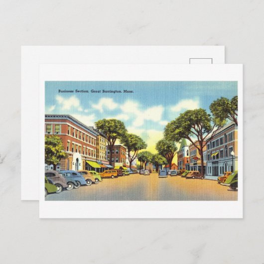 マサチューセッツ素晴らし州バーリントンのヴィンテージ ポストカード (正面/裏面)