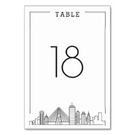 マサチューセッツ結婚州ボストン | テーブル番号