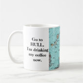 マサチューセッツ02045は皮をむくことを行きます コーヒーマグカップ (左)