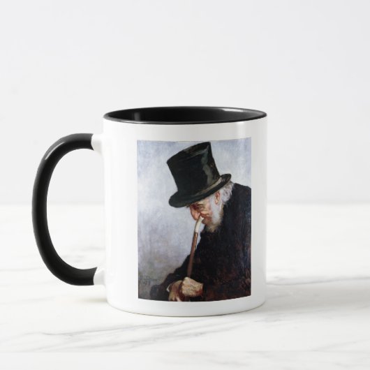 マサチューセッツ1879年からの退職したな海大尉 マグカップ (左)