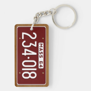 マサチューセッツ1964年のヴィンテージのナンバープレートKeychain キーホルダー