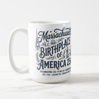 マサチューセッツ:アメリカ生誕250年 コーヒーマグカップ