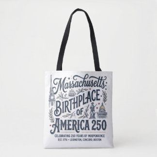 マサチューセッツ:アメリカ生誕250年 トートバッグ
