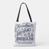 マサチューセッツ:アメリカ生誕250年 トートバッグ (裏面)