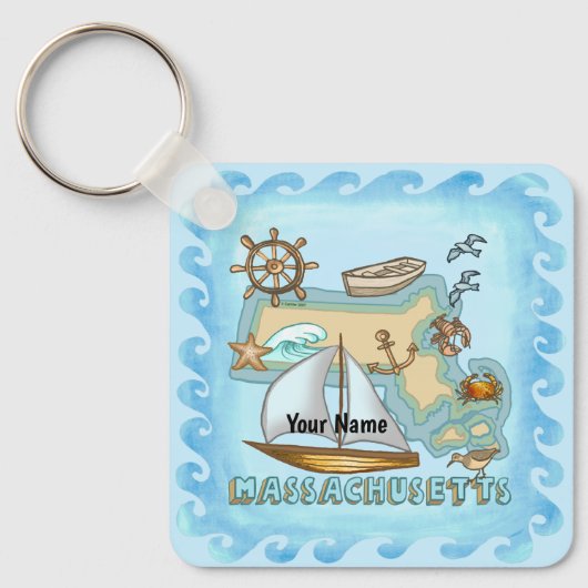 マサチューセッツ キーホルダー (正面)