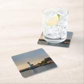 マサチューセッツ、グロスター、アニスカム、アニスカム スクエアペーパーコースター (インサイチュ)