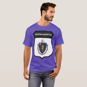 マサチューセッツ・バッジ4 オーバーサイズ Tシャツ (正面フル)
