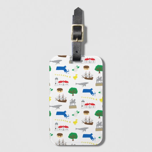 マサチューセッツ ラゲッジタグ (正面縦)