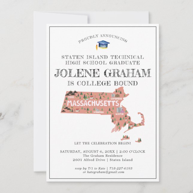 マサチューセッツ | 大学進学お祝いパーティー (正面)