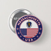 マサチューセッツ 缶バッジ (正面&裏面)