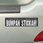 マサチューセッツBumpah Stickah! バンパーステッカー (車上)