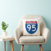 マサチューセッツMA I-95州間幹線道路の盾- クッション (椅子)