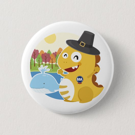 マサチューセッツVIPKIDボタン 缶バッジ (正面)