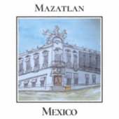 マサトランの歴史的地区の新古典主義建築 シール (正面)