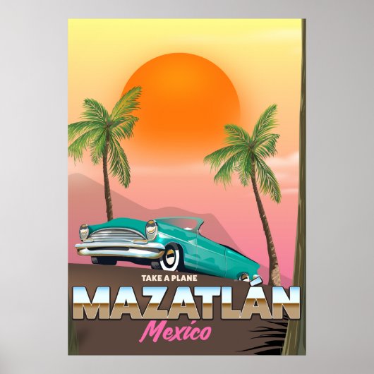 マサトラン メキシコ 旅行ポスター ポスター (正面)