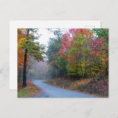 マサヌッテン風光明媚なドライブin秋,バージニア ポストカード (正面/裏面)