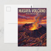 マサヤ火山 ニカラグア ポストカード (正面/裏面)