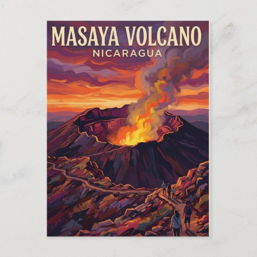 マサヤ火山 ニカラグア ポストカード (正面)