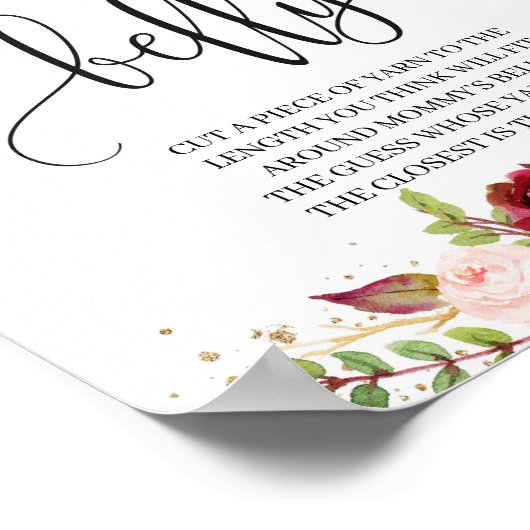 マサラエレガントママのベリーサインゲームの大きさ ポスター (角)