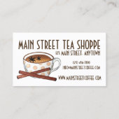 マサラスパイス茶店茶店カフェ 名刺 (裏面)