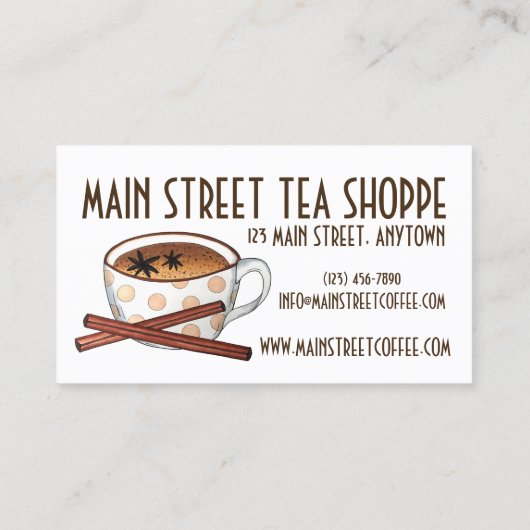 マサラスパイス茶店茶店カフェ 名刺 (裏面)