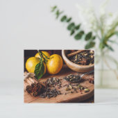 マサラチャイの材料 ポストカード (スタンド正面)