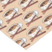 マサラチャイティーカップインディアンスパイス黒茶カップパ テーブルクロス (アングル)