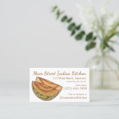 マサラドサスインディアンフードキュイジーレストランシェフ 名刺 (スタンド正面)