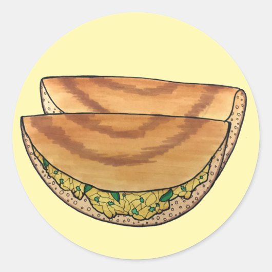 マサラドサスサウスインディアンフードキュイジーズポテトドサ ラウンドシール (正面)