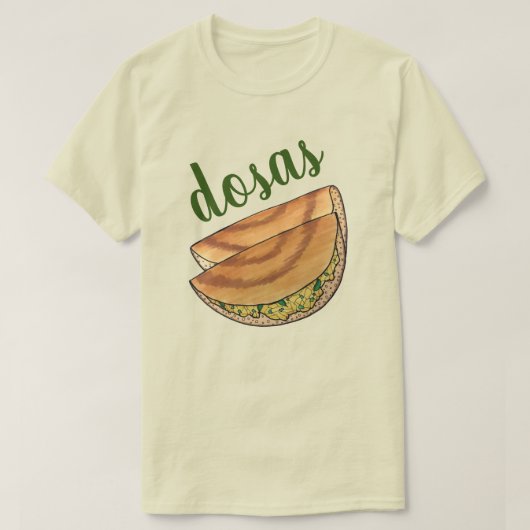 マサラドサスサウスインディアンフードキュイジーズポテトドサ Tシャツ (デザイン正面)