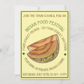 マサラドサスサウスインディアン料理フェスティバル 招待状 (正面)