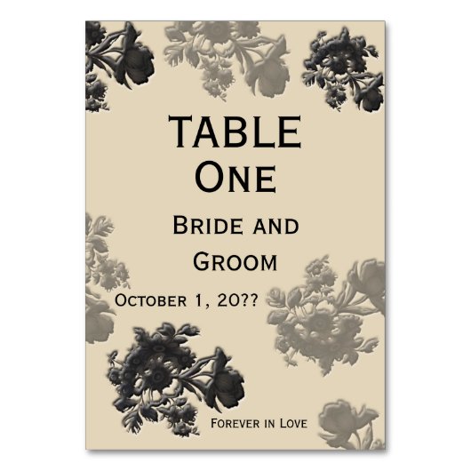 マサラフローラ結婚ス テーブルナンバー (正面)