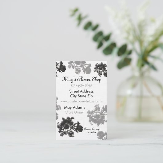 マサラフローラ 名刺 (スタンド正面)