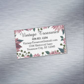 マサラミュラーワインのフローラルパターン マグネット名刺 (インサイチュ)