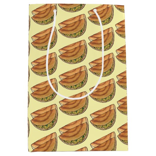 マサラ詰まったドサササウスインディアンフードキュイジーヌ ミディアムペーパーバッグ (正面)