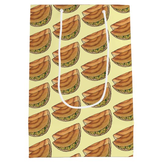 マサラ詰まったドサササウスインディアンフードキュイジーヌ ミディアムペーパーバッグ (裏面)