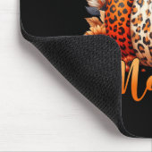 マサンクスギビングヒョウかぼちゃひまわり花束 マウスパッド (コーナー)