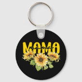 マサンフラワーサンシャイン – 陽気なフローラデザイン キーホルダー (正面)