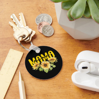 マサンフラワーサンシャイン – 陽気なフローラデザイン キーホルダー