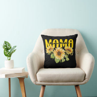 マサンフラワーサンシャイン – 陽気なフローラデザイン クッション
