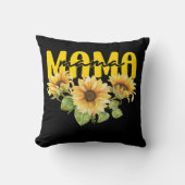 マサンフラワーサンシャイン – 陽気なフローラデザイン クッション (正面)