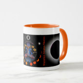 マザトラン太陽のでTotal Eclipse 2024とマグカップ マグカップ (正面右)
