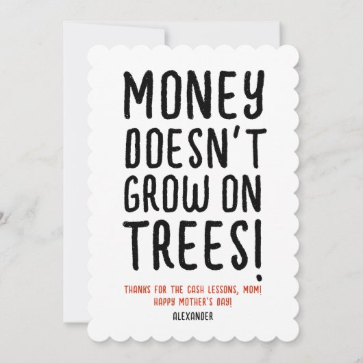 マザーおもしろいモットラブレッドホワイトブラックタイポグラフィ (正面)