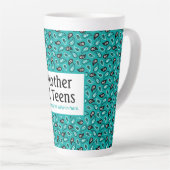 マザーおもしろい・オブ・ティーンズアクアペイズリー カフェラテマグ (右アングル)